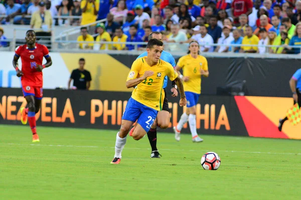 Brésil Affronte Haïti Lors Centenario Copa America Orlando Floride Camping — Photo