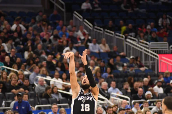 Orlando Magic Empfangen Dezember 2018 Die San Antonio Spurs Amway — Stockfoto