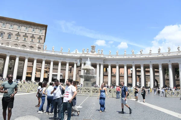 Vista Plaza Principal Vaticano Italia —  Fotos de Stock