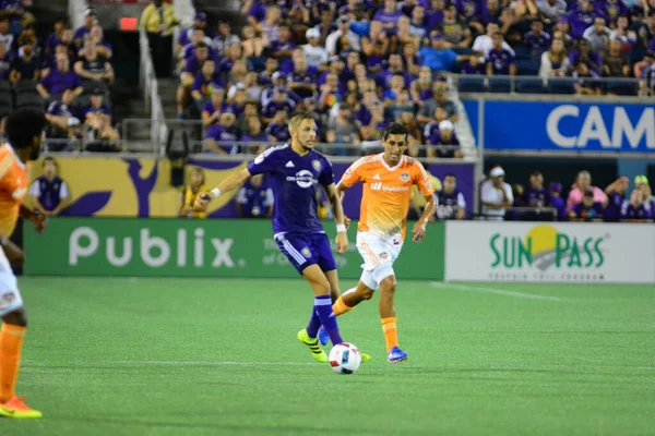 Orlando City Házigazdája Houston Dynamo Július 2016 Camping World Stadium — Stock Fotó