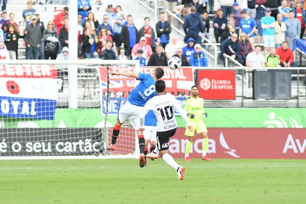 Rangers Corinthians Durante Copa Flórida Spectrum Stadium Janeiro 2018 Orlando — Fotografia de Stock