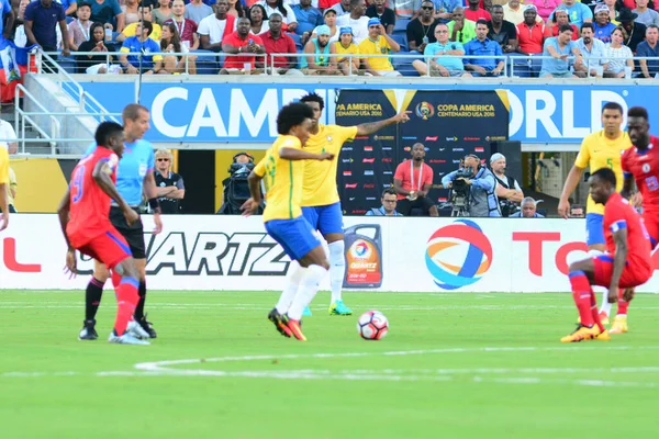 Brezilya, 8 Haziran 2016 tarihinde Orlando Florida 'daki Copa America Centenario' da Haiti ile karşılaştı.. 