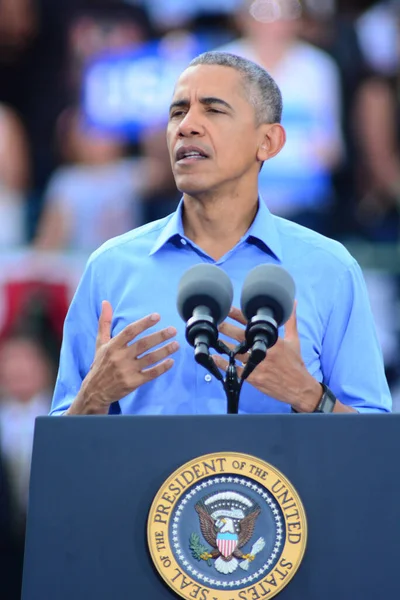 Başkan Barack Obama Florida Kissimmee Deki Osceola Heritage Park Stadyumu — Stok fotoğraf