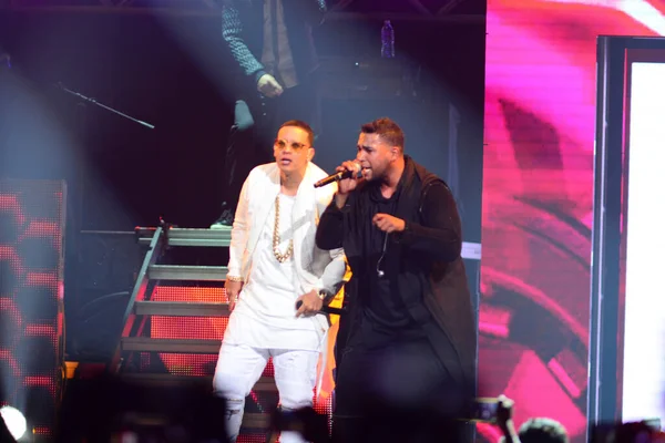 Daddy Yankee Don Omar Concierto Amway Center Orlando Florida Agosto — Foto de Stock