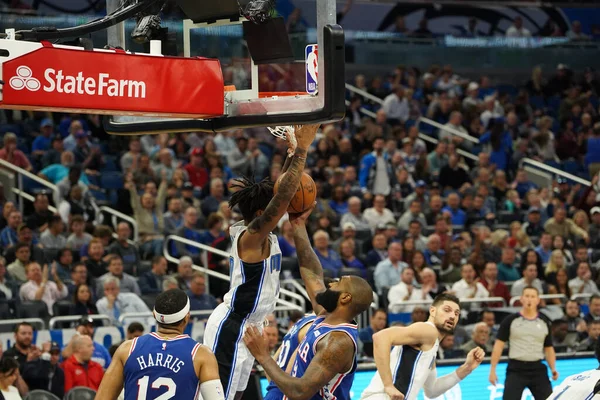 Orlando Magic, Philadelphia 76ers 'ı 13 Kasım 2019 Çarşamba günü Amway Center' da ağırlamaktadır. Fotoğraf: Marty Jean-Louis