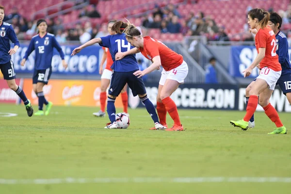 Japão Inglaterra Estádio Raymond James Tampa Florida Março 2019 — Fotografia de Stock