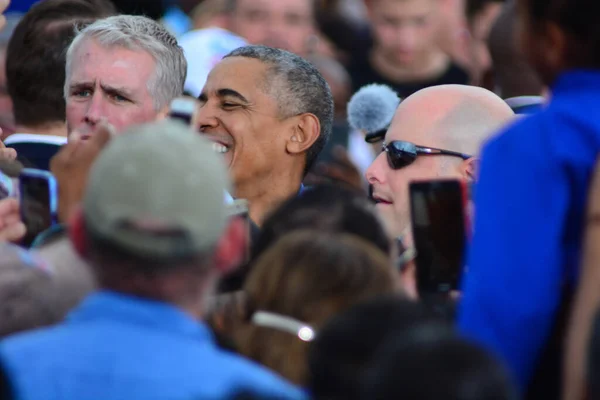 President Barack Obama Speaks Campaign Rally Osceola Heritage Park Stadium — Stock Photo, Image