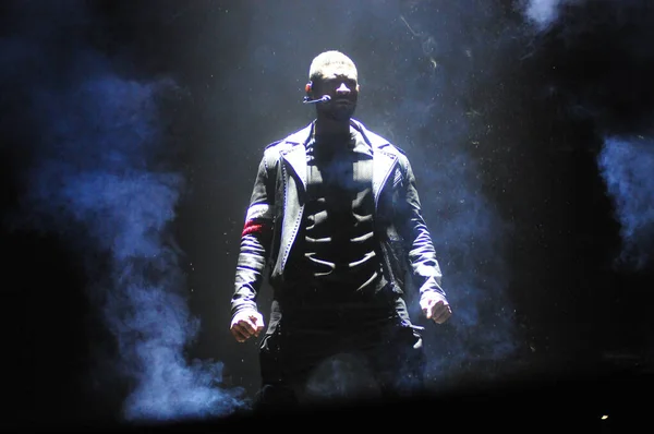 Singer Usher Apresenta Amway Center Orlando Florida Dezembro 2015 — Fotografia de Stock