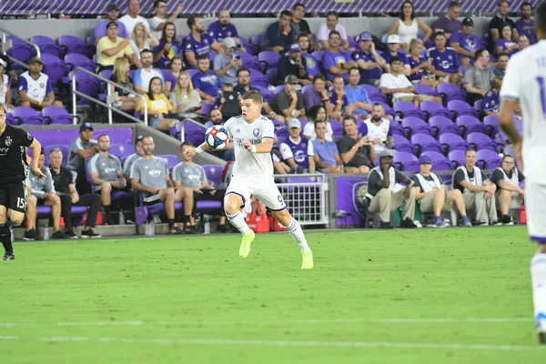 Orlando City Hosts Sporting Kansas Exploria Stadium Wednesday August 2019 — Stock Photo, Image