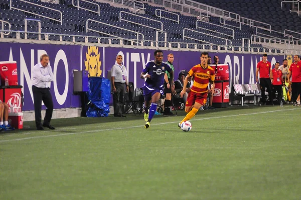 Orlando City Gastheer Van Het Fort Lauderdale Strikers Camping World — Stockfoto