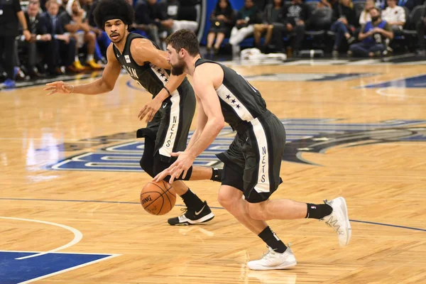 Orlando Magic Hostí Brooklyn Nets Amway Center Orlandu Floridě Února — Stock fotografie