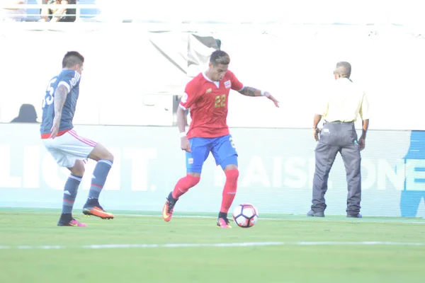 Costa Rica Enfrenta Paraguai Durante Centenário Copa América Estádio Mundial — Fotografia de Stock