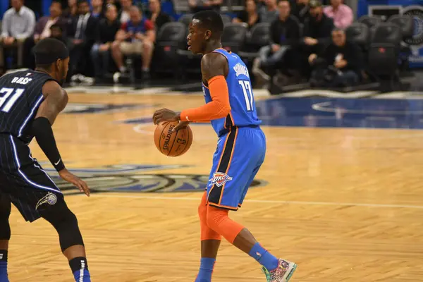 Orlando Magic Värd För Oklahomacity Thunder Amway Center Orlando Florida — Stockfoto