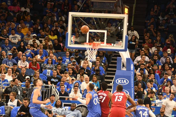 Orlando Magic Gastheer Van Miami Heat Het Amway Center Orlando — Stockfoto