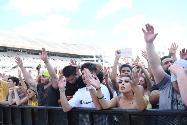 Şubat 2019 Orlando Florida Daki Dünya Kampı Stadyumunda Hristiyan Uyanışı — Stok fotoğraf