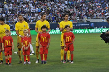 Paris Saint-Germain, Tottenham Hotspur 'a karşı 22 Temmuz 2017' de Orlando Florida 'daki Citrus Bowl' da.  