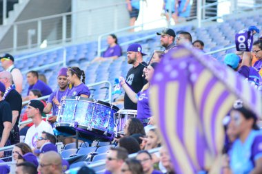 Orlando Pride sunucusu Houston Dash 23 Haziran 2016 'da Orlando Florida' daki Dünya Kampı Stadyumu 'nda..