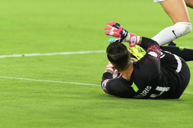Orlando Pride, 23 Mayıs 2018 'de Orlando Florida' daki Exploria Stadyumu 'nda Kuzey Carolina Cesareti' ne ev sahipliği yapmaktadır..  