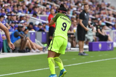 Orlando Pride 21 Temmuz 2018 'de Orlando Florida' daki Exploria Stadyumu 'nda Seattle Reign FC' ye ev sahipliği yapmaktadır. Fotoğraf: Marty Jean-Louis