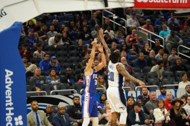 Orlando Magic, Philadelphia 76ers 'ı 13 Kasım 2019 Çarşamba günü Amway Center' da ağırlamaktadır. Fotoğraf: Marty Jean-Louis