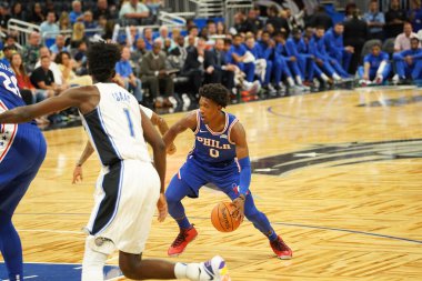Orlando Magic 13 Ekim 2019 'da Florida, Orlando' daki Amway Center 'da Philadelphia 76ers' a ev sahipliği yaptı.. 