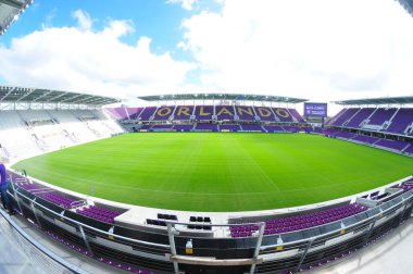 24 Şubat 2017 'de Orlando Florida' daki New Orlando City Stadyumu için kurdele kesme töreni