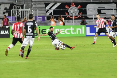 Korintliler, 10 Ocak 2018 'de Orlando City Stadyumu' nda düzenlenen Florida Kupası 'nda PSV Eindhoven' a karşı.