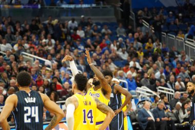 Orlando Magic 11 Aralık 2019 Çarşamba günü Orlando Forida 'daki Amway Center' da Los Angeles Lakers 'a ev sahipliği yaptı. Fotoğraf: Marty Jean-Louis