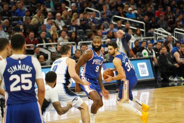 Orlando Magic, Philadelphia 76ers 'ı 13 Kasım 2019 Çarşamba günü Amway Center' da ağırlamaktadır. Fotoğraf: Marty Jean-Louis