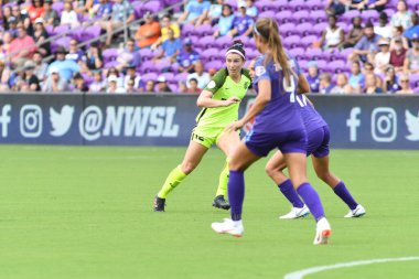 Orlando Pride 21 Temmuz 2018 'de Orlando Florida' daki Exploria Stadyumu 'nda Seattle Reign FC' ye ev sahipliği yapmaktadır. Fotoğraf: Marty Jean-Louis