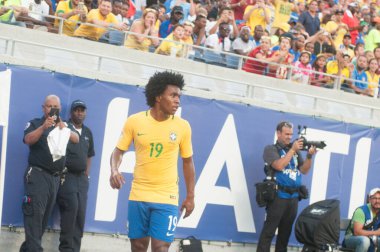 Brezilya, 8 Haziran 2016 tarihinde Orlando Florida 'daki Copa America Centenario' da Haiti ile karşılaştı.. 