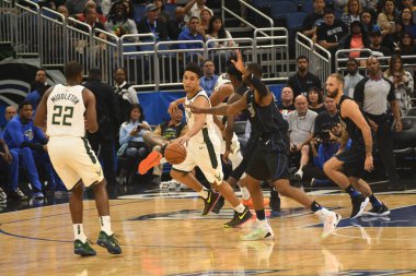 Orlando Magic, 19 Ocak 2019 Cumartesi günü Orlando Florida 'daki Amway Arena' da Milwaukee Doları 'na ev sahipliği yapıyor..