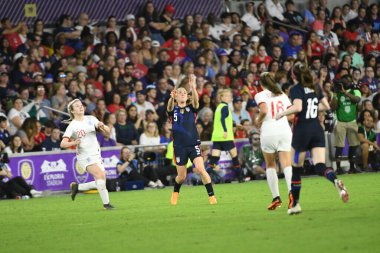 5 Mart 2020 'de Orlando Florida' daki Exploria Stadyumu 'nda düzenlenen 2020 SheBelieves Kupası' nda ABD - İngiltere Karşılaşması 