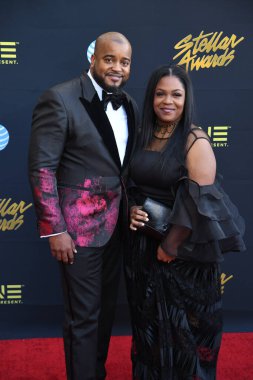 24 Mart 2018 Cumartesi günü Las Vegas 'taki Orleans Resort' ta düzenlenen 33. Yıldız Ödülleri Kırmızı Halı sırasında ünlüler.