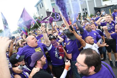 Orlando City 26 Temmuz 2018 'de Florida Exploria Stadyumu' nda NYC FC 'ye ev sahipliği yaptı. Fotoğraf: Marty Jean-Louis