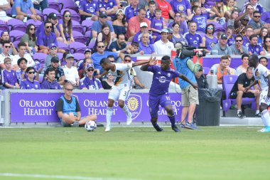 Orlando City 15 Nisan 2017 'de Florida, Orlando' daki Citrus Bowl 'da Los Angeles Galaksisine ev sahipliği yaptı..  