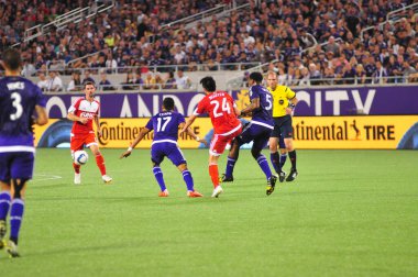 Orlando City SC, 8 Mayıs 2015 'te Florida' daki Kamp Dünyası Stadyumu 'nda Los Angeles Galaksisi' ne ev sahipliği yaptı.. 