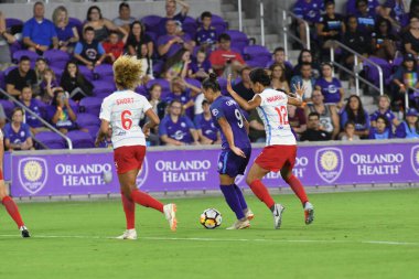 Orland Pride, 25 Ağustos 2018 'de Orlando Florida' daki Exploria Stadyumu 'nda Chicago Red Stars' a ev sahipliği yapıyor..