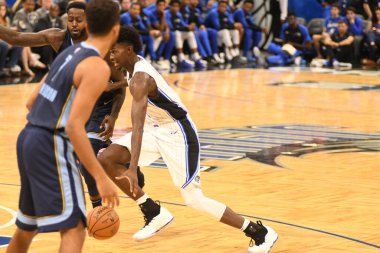 Orlando Magic 10 Ekim 2018 tarihinde Orlando Florda 'daki Amway Center' da Memphis Grizzilies 'e ev sahipliği yaptı.. 