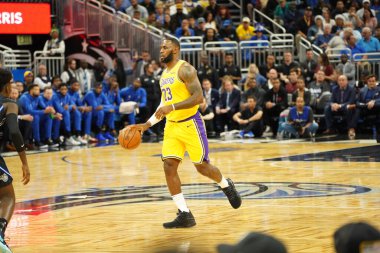 Orlando Magic 11 Aralık 2019 Çarşamba günü Orlando Forida 'daki Amway Center' da Los Angeles Lakers 'a ev sahipliği yaptı. Fotoğraf: Marty Jean-Louis