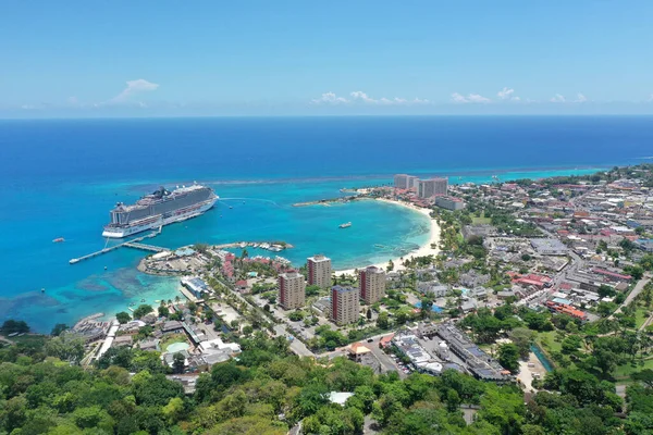 Hermosa Vista Las Playas Ocho Ríos Jamaica Día Verano — Foto de Stock