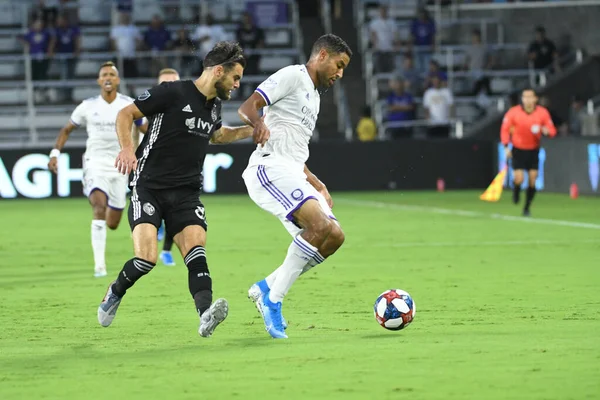 Orlando City Värd För Sporting Kansas Exploria Stadium Onsdagen Den — Stockfoto