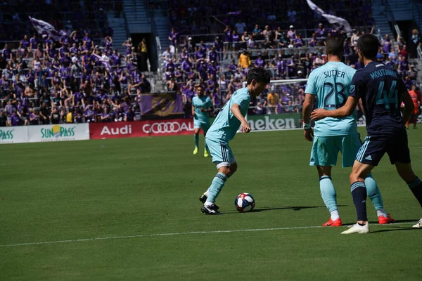 Orlando City Organiseert Vancouver Whitecaps Het Orlando City Stadium Zaterdag — Stockfoto