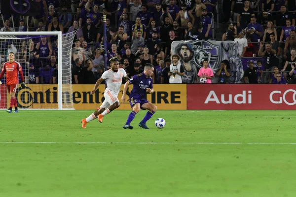 Orlando City Gastheer Atlanta United Het Exploria Stadium Augustus 2018 — Stockfoto