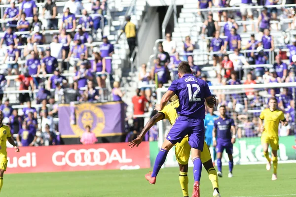 Orlando City Empfängt Columbus Oktober 2018 Orlando City Stadium Orlando — Stockfoto