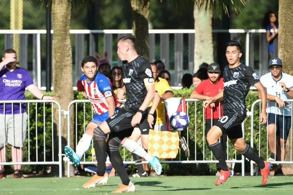 30 Temmuz 2019 'da Orlando Florida' daki Disney 'in Vahşi Spor Dünyası' nda düzenlenen MLS Allstar Haftası sırasında MLS Homegrown oyunu.