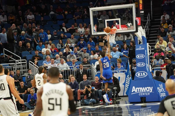 Orlando Magic Φιλοξενεί Clippers Στο Amway Center Στο Ορλάντο Φλόριντα — Φωτογραφία Αρχείου