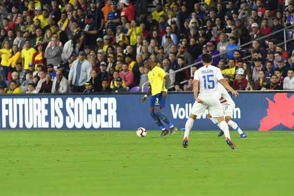 Die Männer Nationalmannschaft Empfängt März 2019 Die Ecuadorianische Nationalmannschaft Orlando — Stockfoto