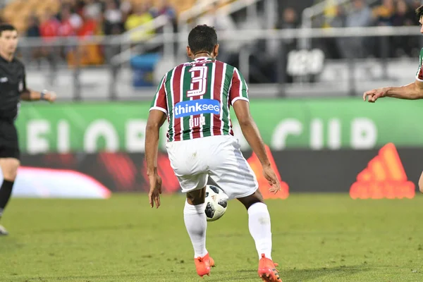 Fluminense Barcelona Během Floridského Poháru Stadionu Spectrum Ledna 2018 Orlandu — Stock fotografie