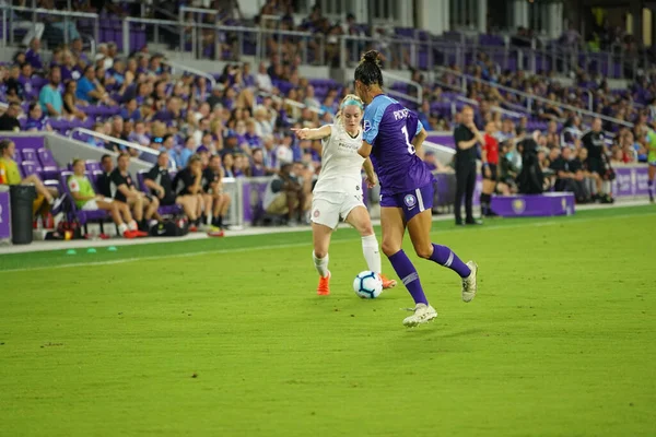 Orgulhos Fotográficos Recebe Portland Thorns Orlando City Stadium Orlando Florida — Fotografia de Stock